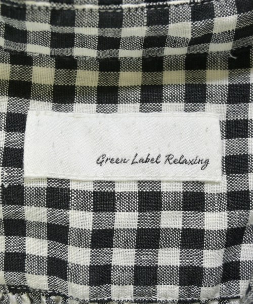 green label relaxing（グリーンレーベルリラクシング）カジュアルシャツ 黒 サイズ:38(M位) レディース/2200709962038