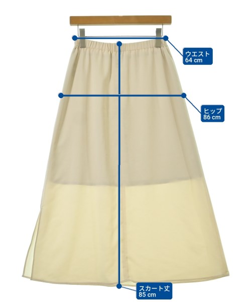 green label relaxing（グリーンレーベルリラクシング）ロング・マキシ丈スカート 白 サイズ:-(M位) レディース/2200714459028