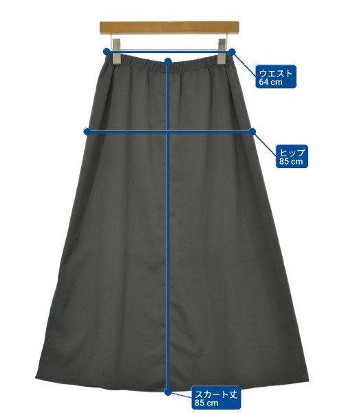 green label relaxing（グリーンレーベルリラクシング）ロング・マキシ丈スカート グレー サイズ:-(M位) レディース/2200714459035