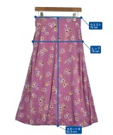 green label relaxing（グリーンレーベルリラクシング）ロング・マキシ丈スカート 紫 サイズ:36(S位) レディース/2200714464084