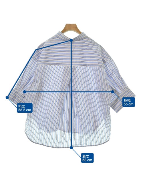 green label relaxing（グリーンレーベルリラクシング）カジュアルシャツ 青 サイズ:-(M位) レディース/2200628724182