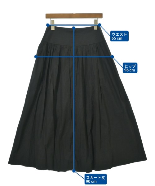 green label relaxing（グリーンレーベルリラクシング）ロング・マキシ丈スカート 黒 サイズ:38(M位) レディース/2200633001063