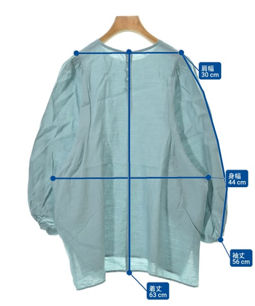 green label relaxing（グリーンレーベルリラクシング）ブラウス 青 サイズ:F レディース/2200635652034