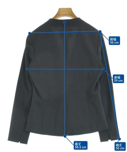 green label relaxing（グリーンレーベルリラクシング）ノーカラージャケット 紺 サイズ:38(M位) レディース/2200638818024