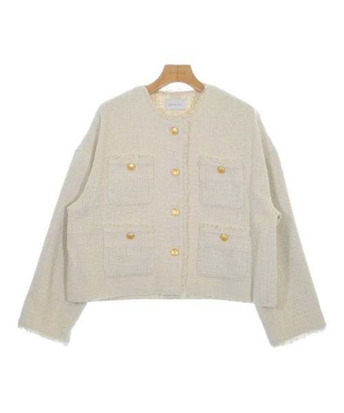 green label relaxing(グリーンレーベルリラクシング)カジュアルジャケット 白 サイズ:F/2200640833022