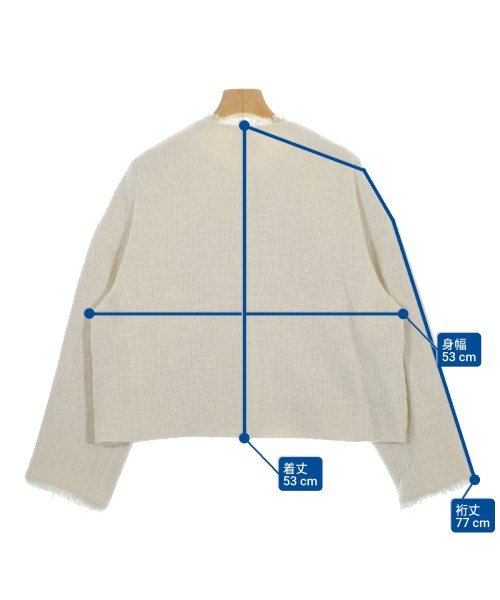 green label relaxing（グリーンレーベルリラクシング）カジュアルジャケット 白 サイズ:F レディース/2200640833022