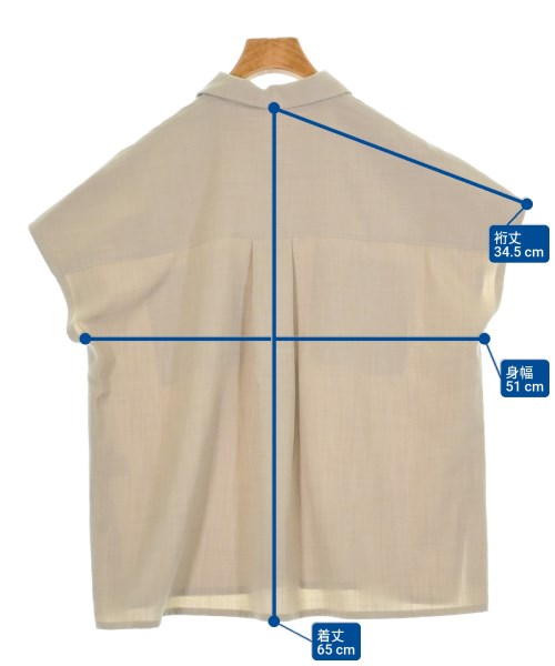 green label relaxing（グリーンレーベルリラクシング）カジュアルシャツ ベージュ サイズ:F レディース/2200633293147