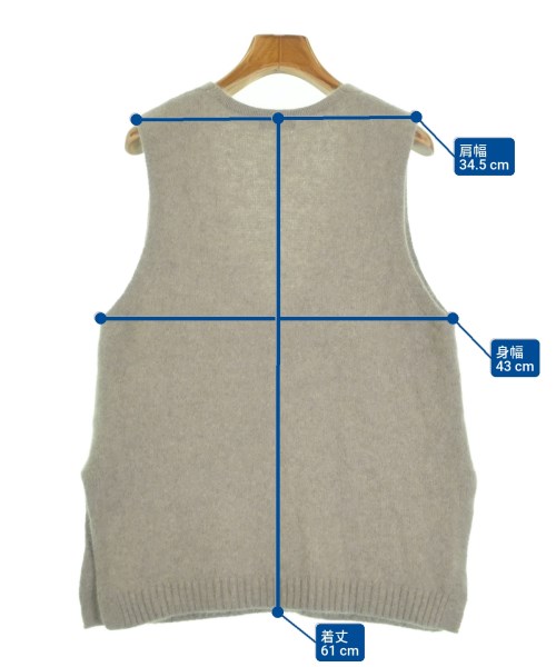 green label relaxing（グリーンレーベルリラクシング）ベスト グレー サイズ:F レディース/2200625392100