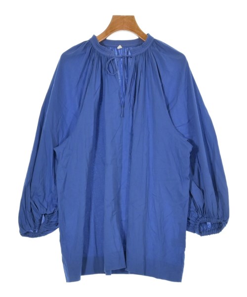 green label relaxing(グリーンレーベルリラクシング)ブラウス 青 サイズ:F/2200642258014