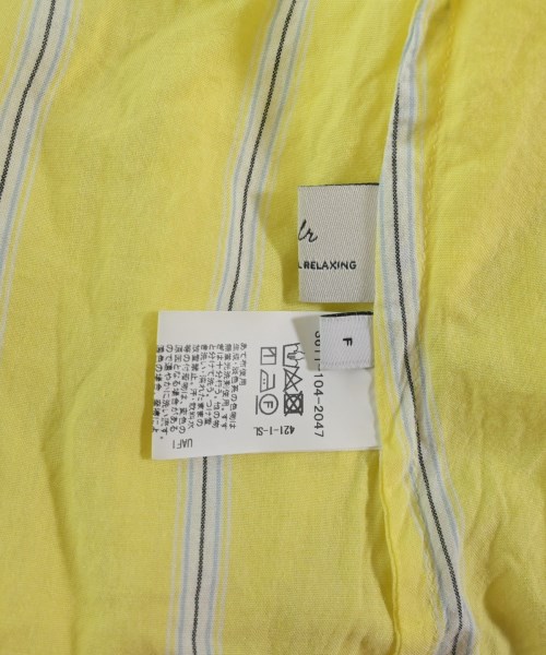 green label relaxing（グリーンレーベルリラクシング）ブラウス 黄 サイズ:F レディース/2200642258021