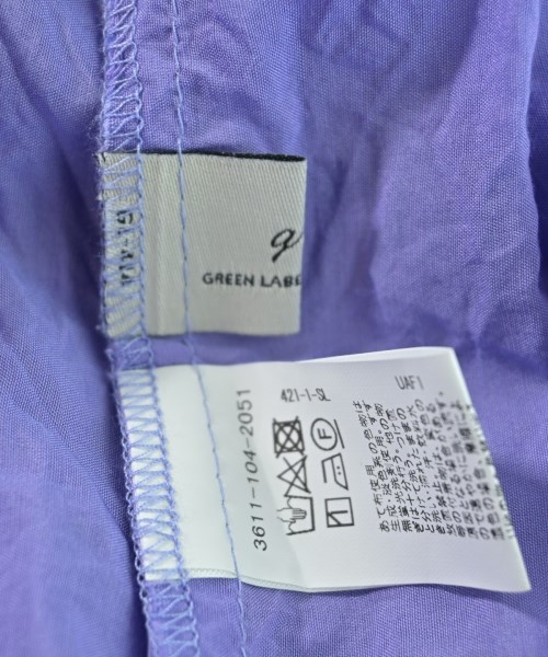 green label relaxing（グリーンレーベルリラクシング）カジュアルシャツ 紫 サイズ:F レディース/2200635065100