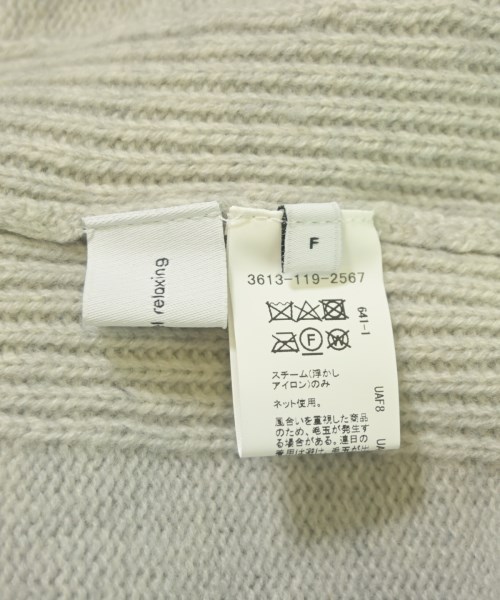 green label relaxing（グリーンレーベルリラクシング）ニット・セーター グレー サイズ:F レディース/2200636238060