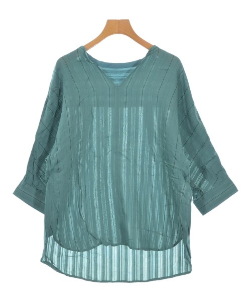 green label relaxing(グリーンレーベルリラクシング)ブラウス 緑 サイズ:F/2200634219108