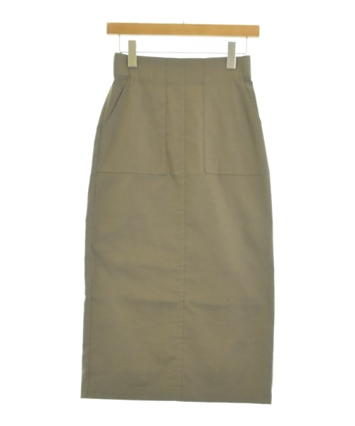 green label relaxing(グリーンレーベルリラクシング)ロング・マキシ丈スカート カーキ サイズ:36(S位)/2200634605123