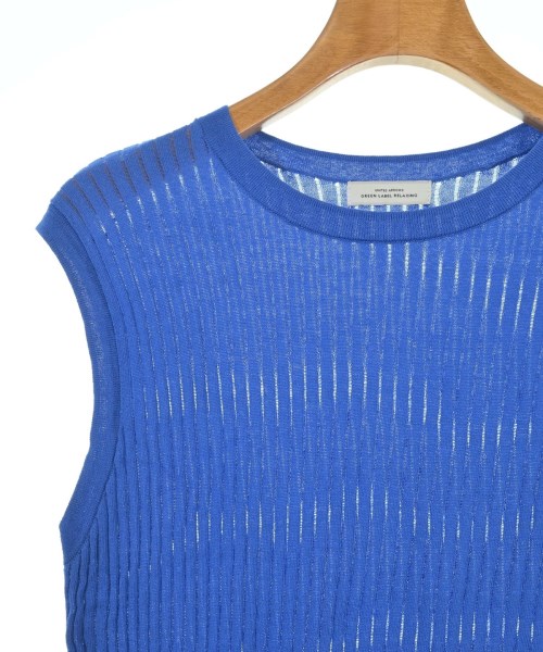 green label relaxing（グリーンレーベルリラクシング）ベスト/ノースリーブ 青 サイズ:F レディース/2200647229088