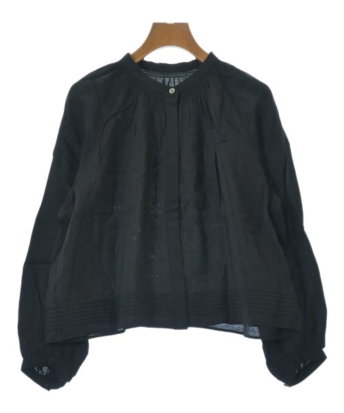 green label relaxing(グリーンレーベルリラクシング)ブラウス 黒 サイズ:F/2200637648080