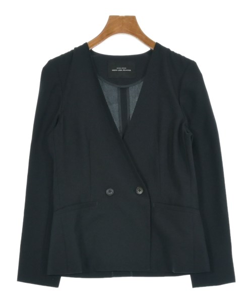 green label relaxing(グリーンレーベルリラクシング)ノーカラージャケット 紺 サイズ:36(S位)/2200638093087