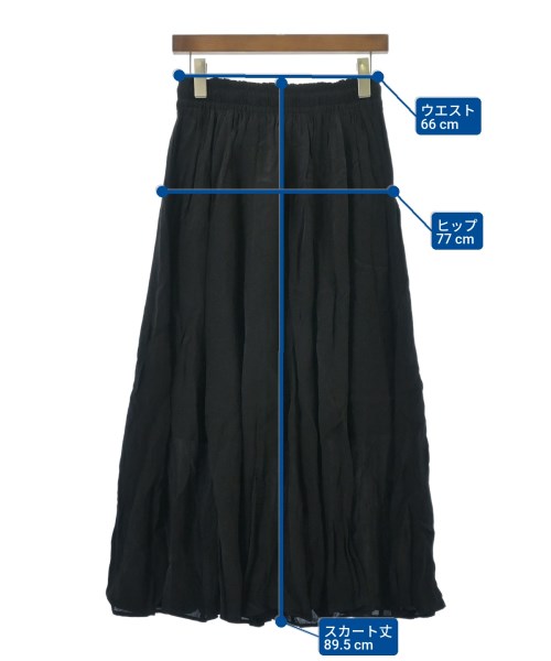 green label relaxing（グリーンレーベルリラクシング）ロング・マキシ丈スカート 黒 サイズ:-(M位) レディース/2200614680119