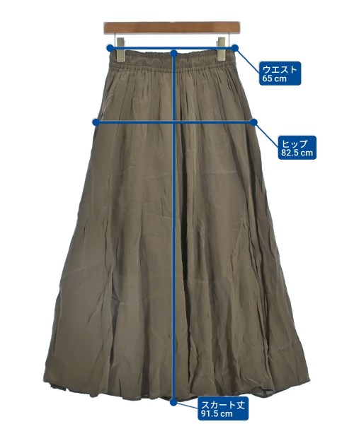 green label relaxing（グリーンレーベルリラクシング）ロング・マキシ丈スカート 茶 サイズ:-(M位) レディース/2200614680126