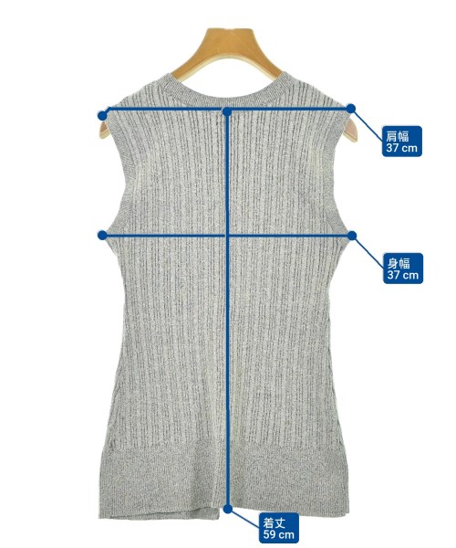 green label relaxing（グリーンレーベルリラクシング）ベスト/ノースリーブ グレー サイズ:-(XS位) レディース/2200614680355