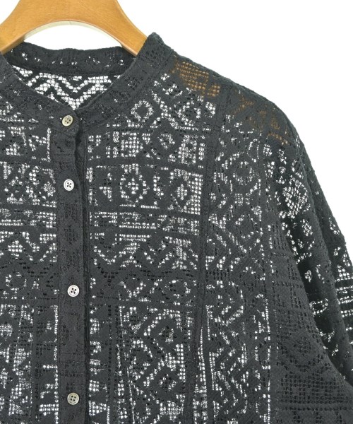 green label relaxing（グリーンレーベルリラクシング）カジュアルシャツ 黒 サイズ:F レディース/2200614680508