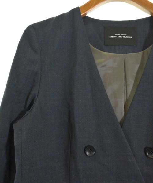 green label relaxing（グリーンレーベルリラクシング）ノーカラージャケット 紺 サイズ:38(M位) レディース/2200648114017