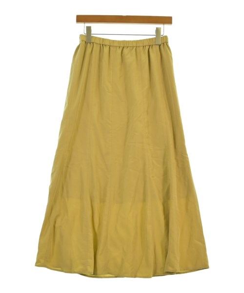 green label relaxing(グリーンレーベルリラクシング)ロング・マキシ丈スカート 黄 サイズ:38(M位)/2200648436072