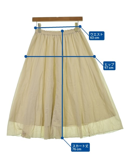 green label relaxing（グリーンレーベルリラクシング）ロング・マキシ丈スカート ベージュ サイズ:-(S位) レディース/2200648436089