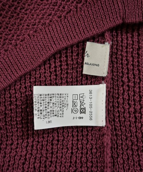 green label relaxing（グリーンレーベルリラクシング）ニット・セーター 赤 サイズ:F レディース/2200640975012