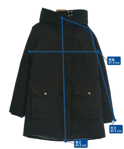 green label relaxing（グリーンレーベルリラクシング）ダウンコート 黒 サイズ:38(M位) レディース/2200641701016