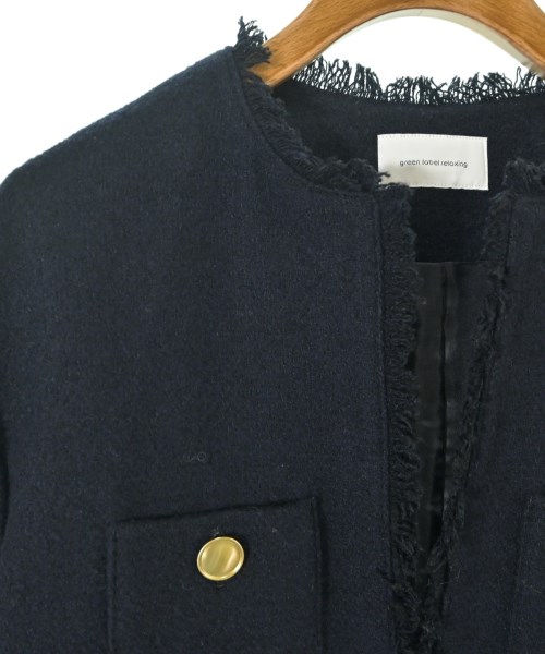 green label relaxing（グリーンレーベルリラクシング）ノーカラージャケット 紺 サイズ:36(S位) レディース/2200637124010