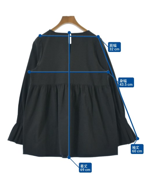 green label relaxing（グリーンレーベルリラクシング）ブラウス 黒 サイズ:F レディース/2200640762025