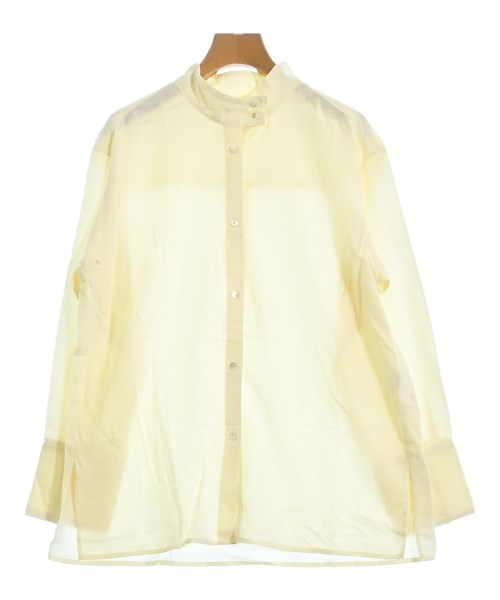 green label relaxing(グリーンレーベルリラクシング)ブラウス 黄 サイズ:F/2200638704020