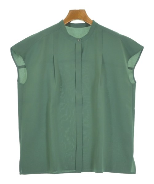 green label relaxing(グリーンレーベルリラクシング)ブラウス 緑 サイズ:F/2200641922114