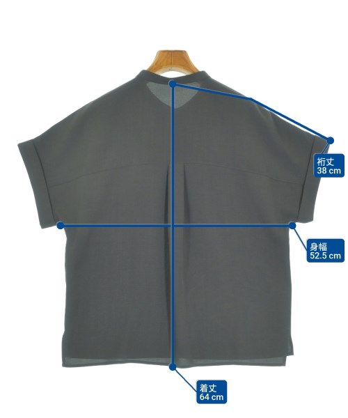 green label relaxing（グリーンレーベルリラクシング）ブラウス グレー サイズ:F レディース/2200641922121