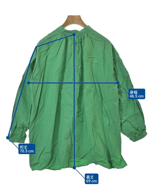 green label relaxing（グリーンレーベルリラクシング）ブラウス 緑 サイズ:F レディース/2200642357151