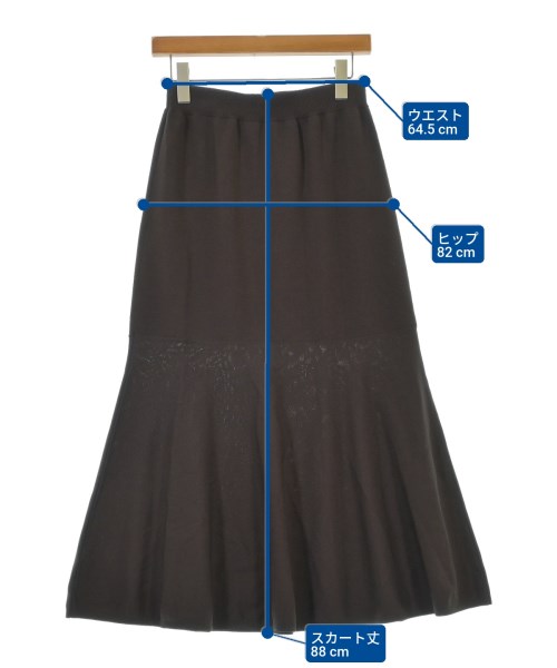 green label relaxing（グリーンレーベルリラクシング）ロング・マキシ丈スカート 茶 サイズ:-(M位) レディース/2200646429137