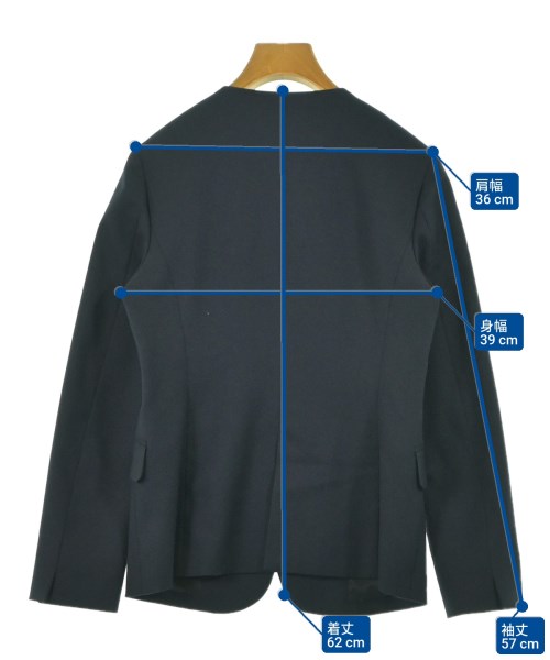 green label relaxing（グリーンレーベルリラクシング）ノーカラージャケット 紺 サイズ:38(M位) レディース/2200644162043