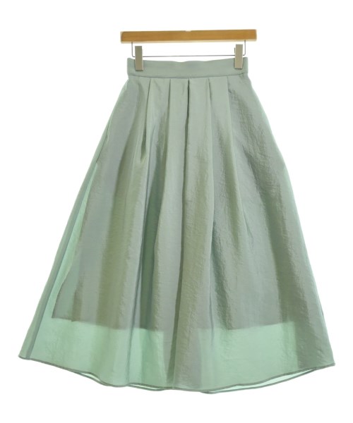 green label relaxing(グリーンレーベルリラクシング)ロング・マキシ丈スカート 緑 サイズ:36(S位)/2200647453032