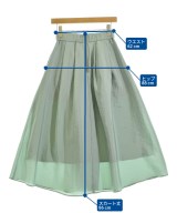 green label relaxing（グリーンレーベルリラクシング）ロング・マキシ丈スカート 緑 サイズ:36(S位) レディース/2200647453032