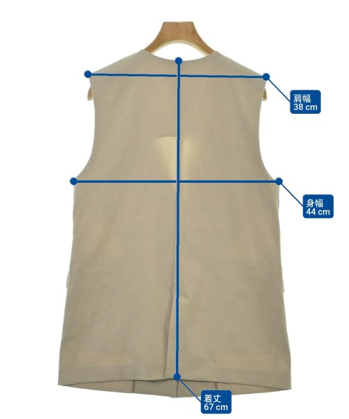 green label relaxing（グリーンレーベルリラクシング）ベスト ベージュ サイズ:F レディース/2200646781020