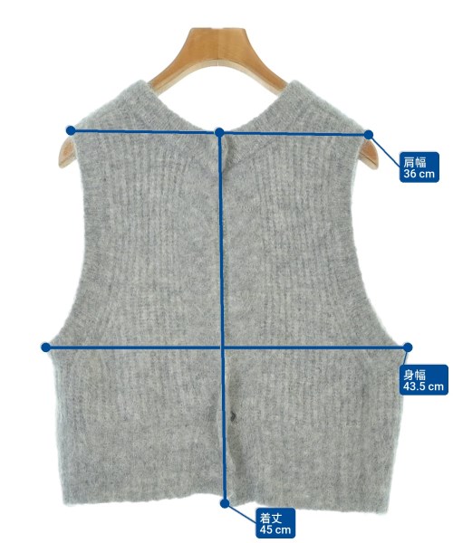 green label relaxing（グリーンレーベルリラクシング）ベスト グレー サイズ:-(L位) レディース/2200648755036