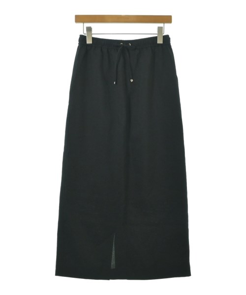 green label relaxing(グリーンレーベルリラクシング)ひざ丈スカート 黒 サイズ:38(M位)/2200650680074