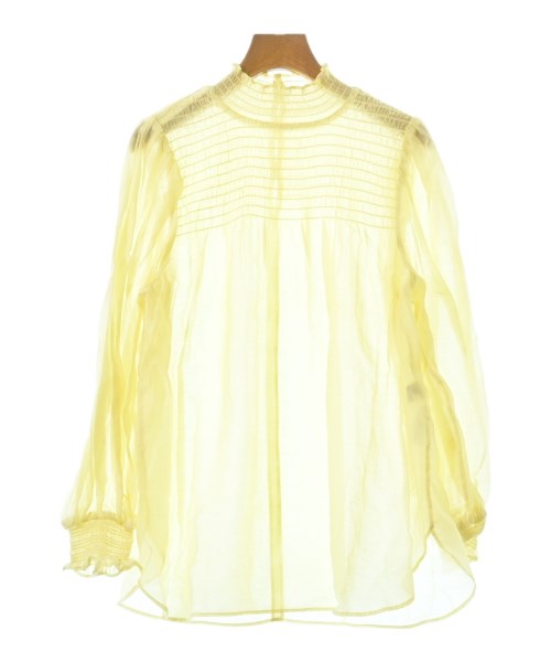 green label relaxing(グリーンレーベルリラクシング)ブラウス 黄 サイズ:F/2200648780038