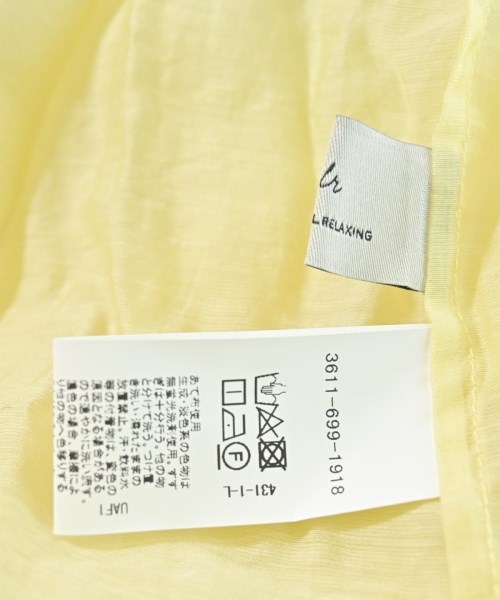 green label relaxing（グリーンレーベルリラクシング）ブラウス 黄 サイズ:F レディース/2200648780038