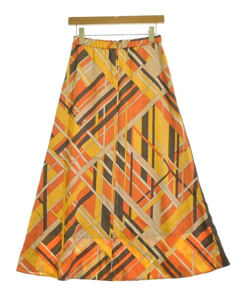 green label relaxing（グリーンレーベルリラクシング）ロング・マキシ丈スカート オレンジ サイズ:38(M位) レディース/2200652733174