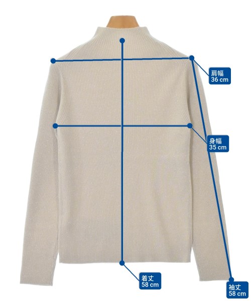 green label relaxing（グリーンレーベルリラクシング）ニット・セーター ベージュ サイズ:F レディース/2200648255055