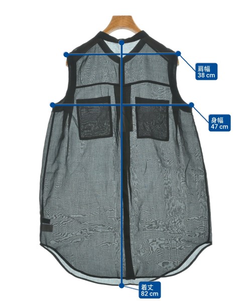 green label relaxing（グリーンレーベルリラクシング）カジュアルシャツ 黒 サイズ:F レディース/2200648188094