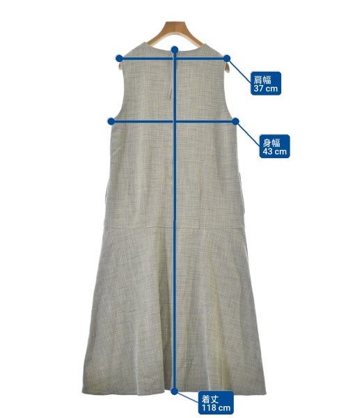 green label relaxing（グリーンレーベルリラクシング）ワンピース グレー サイズ:F レディース/2200648201076