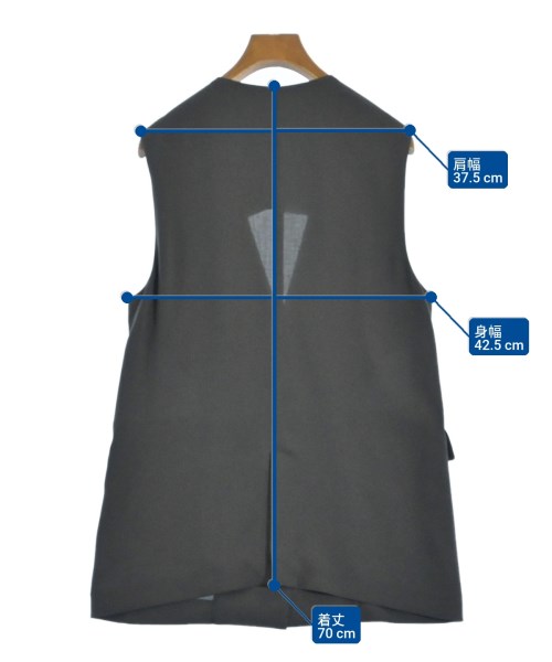 green label relaxing（グリーンレーベルリラクシング）ベスト グレー サイズ:-(L位) レディース/2200650906068